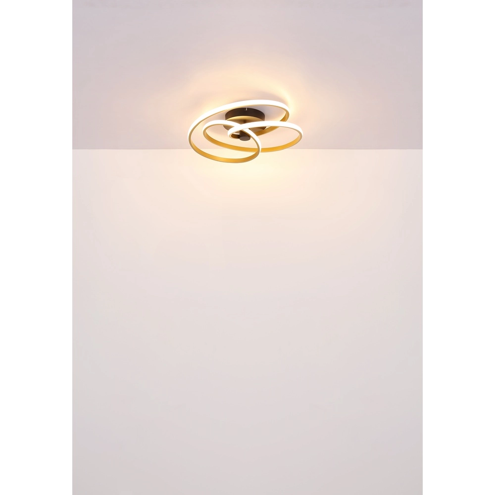 Moderne plafondlamp Glyxar zwart Globo 9007371453788