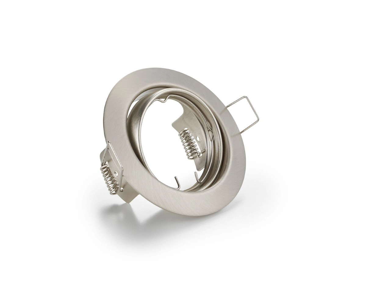 Ronde inbouwspot Jura GU10 8,3cm nikkel mat Trio 4017807376319