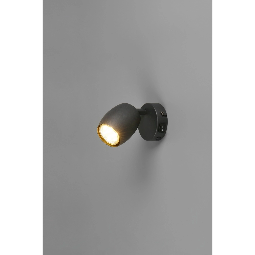 Opbouwspot Nancy enkel zwart Trio 4017807656565