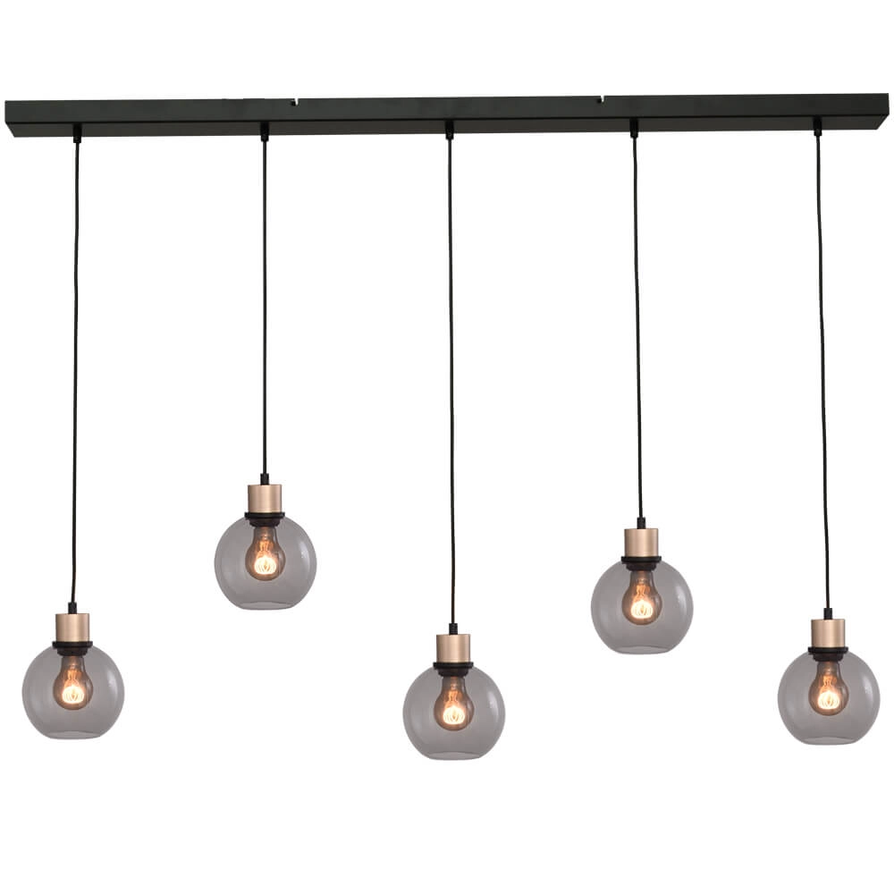 Hanglamp Lazise 5x Ø 15cm goud