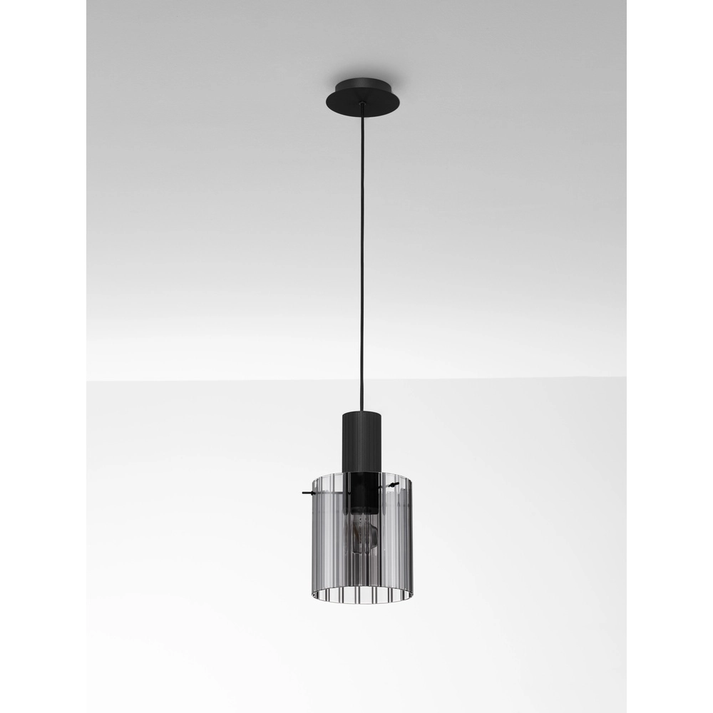 Design hanglamp Mirbi 1-lichts zwart Lyora 5212017468420