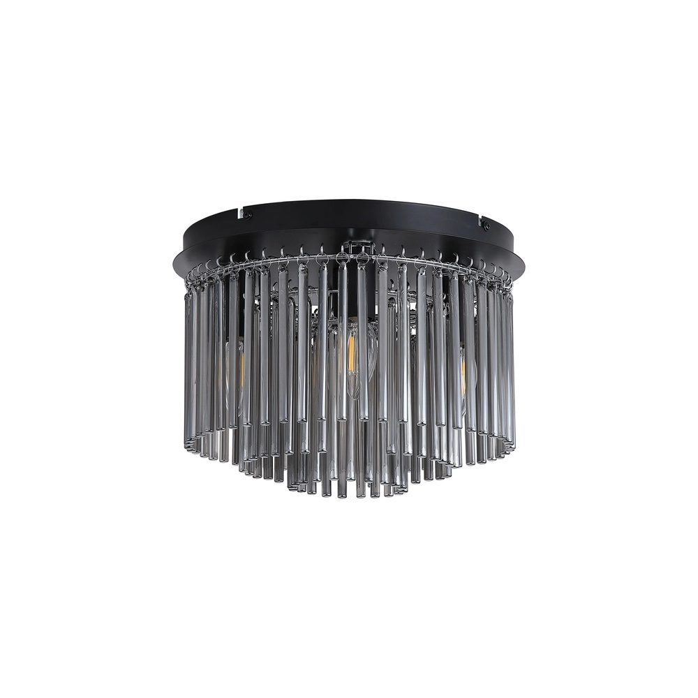 Plafondlamp Swizzle zwart Searchlight 5053423302553