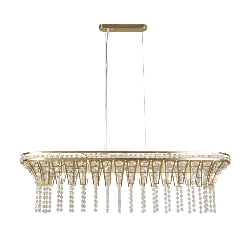 Grote hanglamp Gemma goud Searchlight 5053423249940