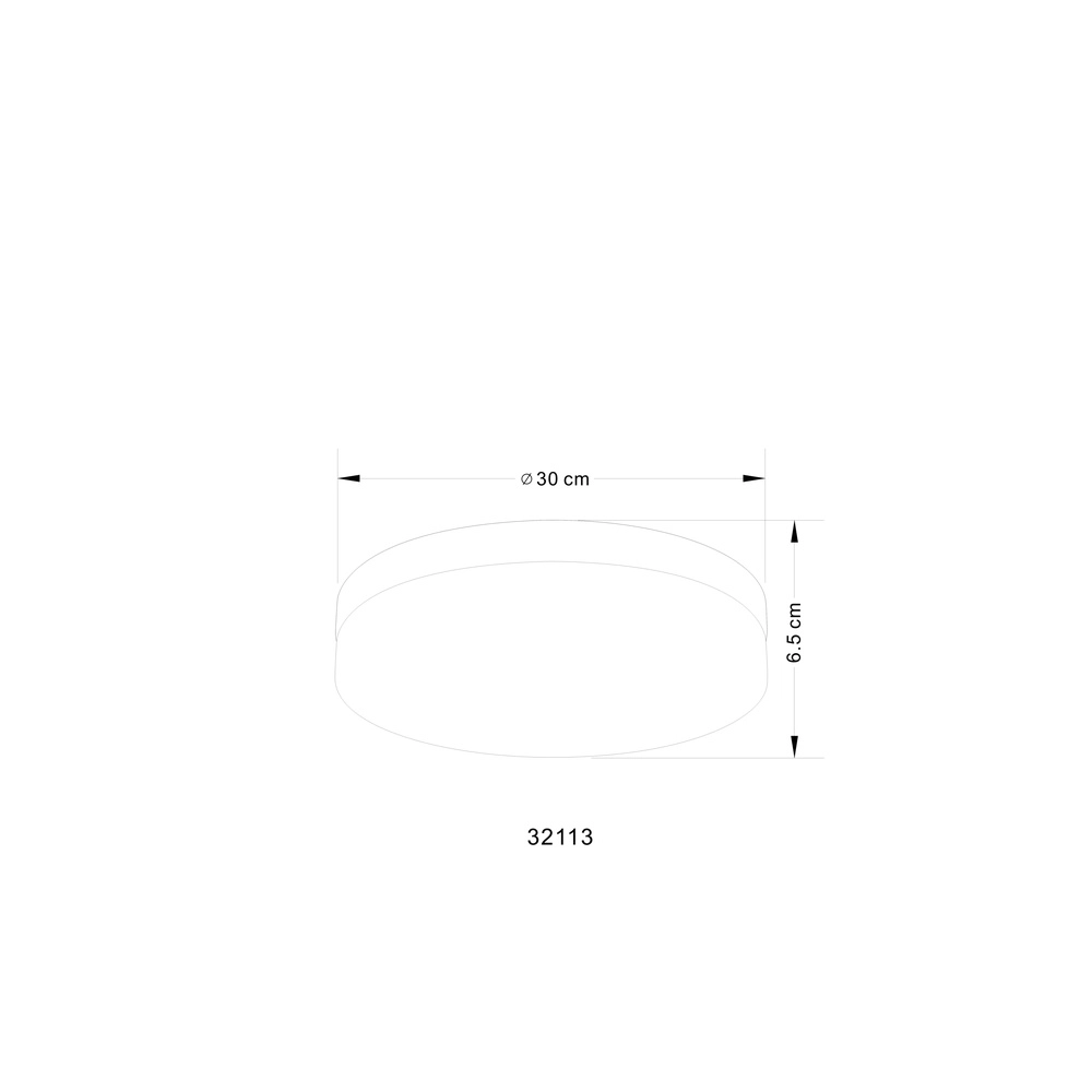 Design plafonniere Vranos zilvergrijs voor buiten Ø 30cm Globo 9007371174386
