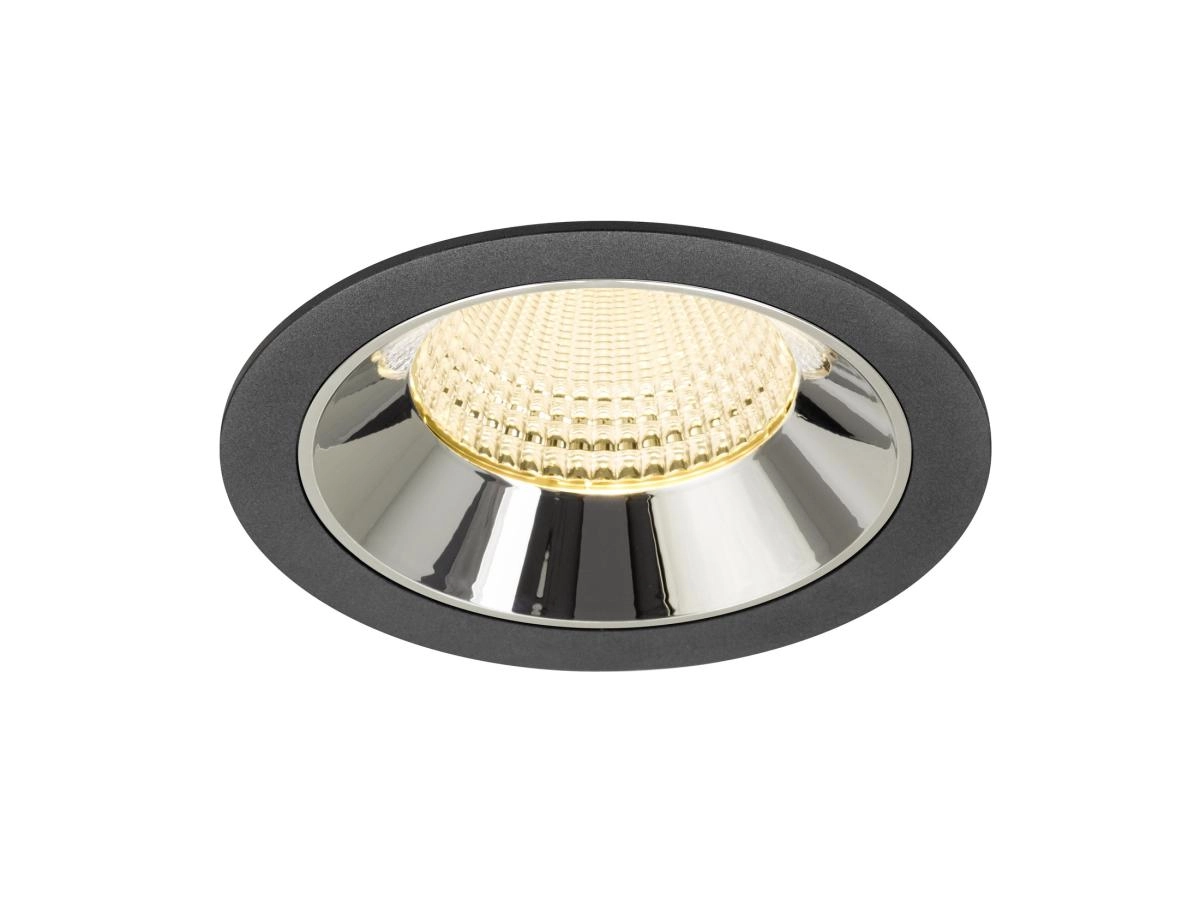 Inbouwspot Numinos XL zwart/chroom 3000K - 55gr