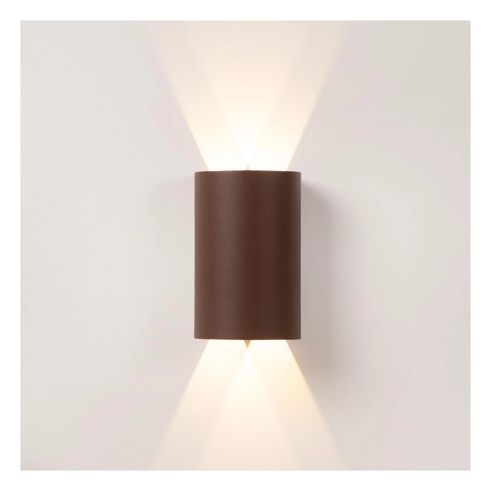 Design wandlamp York roestbruin Lucide 5411212334145