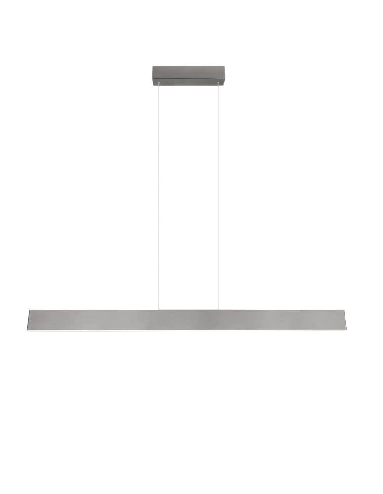 Led kantoor hanglamp Galway 150cm - RVS Trio 4017807616675