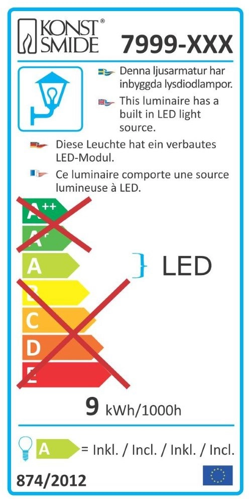 Led padverlichting Cremona KonstSmide 7318307999372