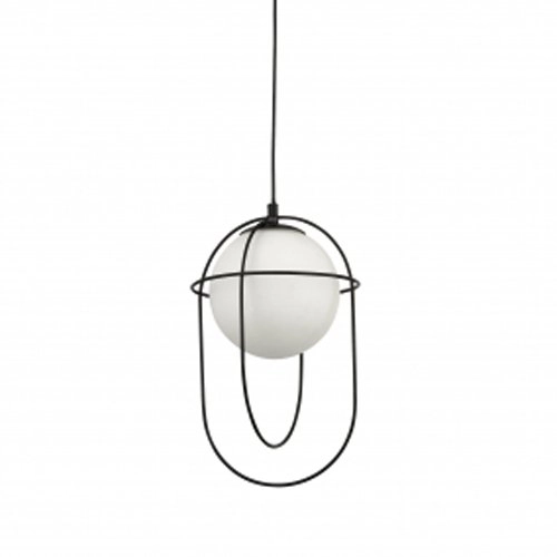 Design hanglamp Axis zwart met wit Design hanglamp Axis zwart met wit
