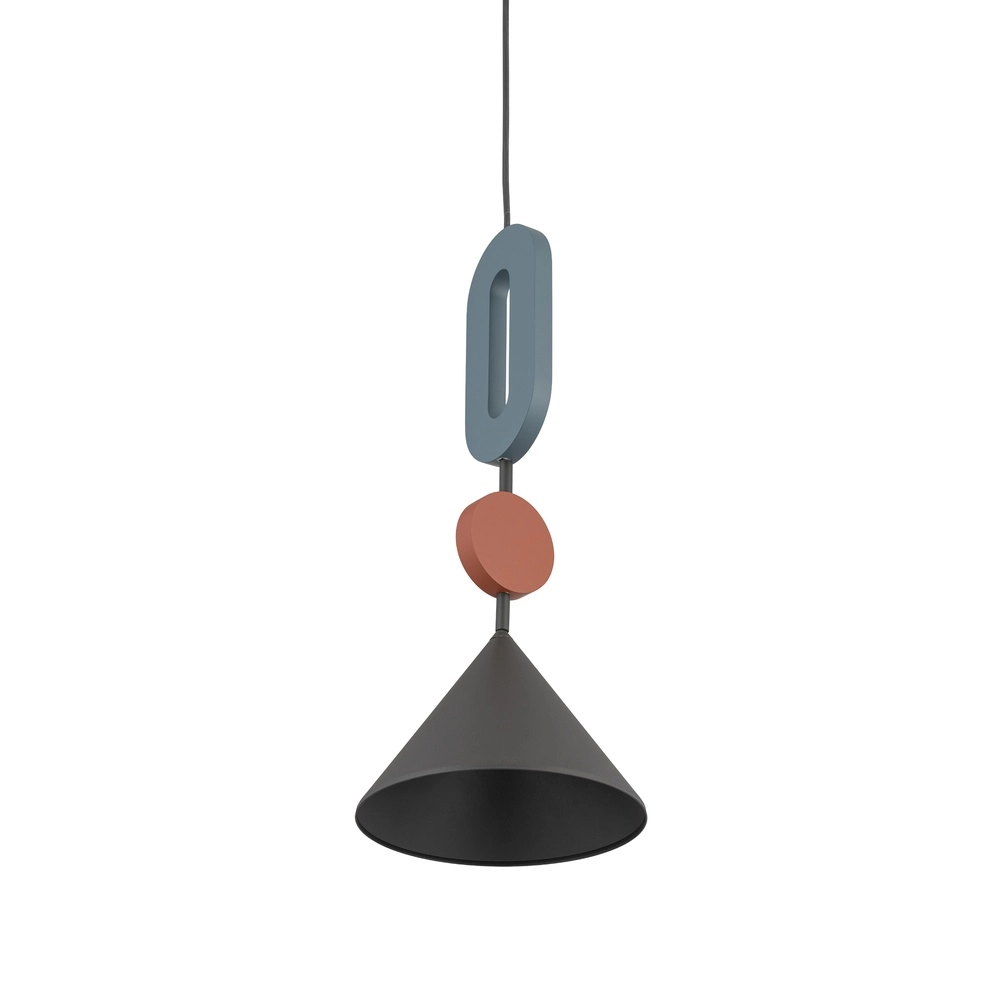 Unieke hanglamp Drops Color umbra blauw Ø 20,5cm Lyora 5903139120982