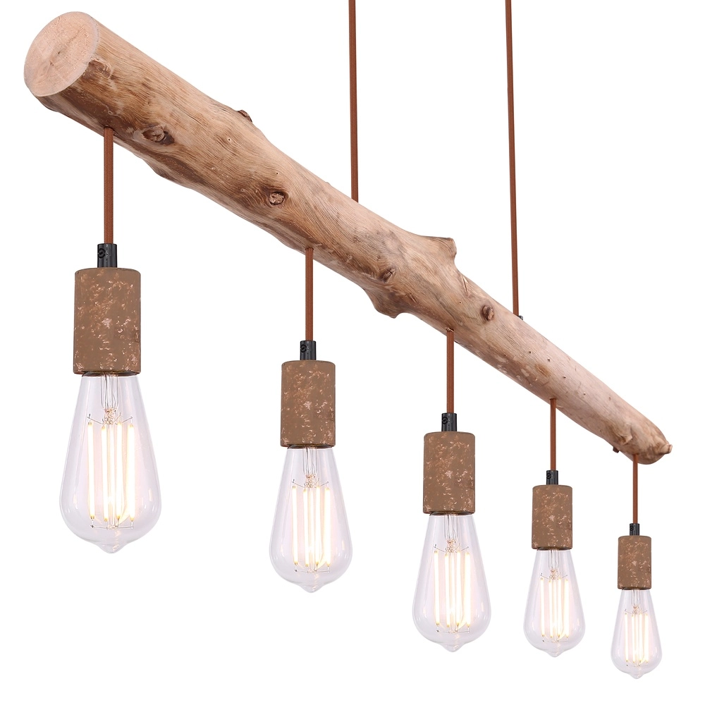 Eetkamer hanglamp Jakob roest bruin Globo 9007371389636