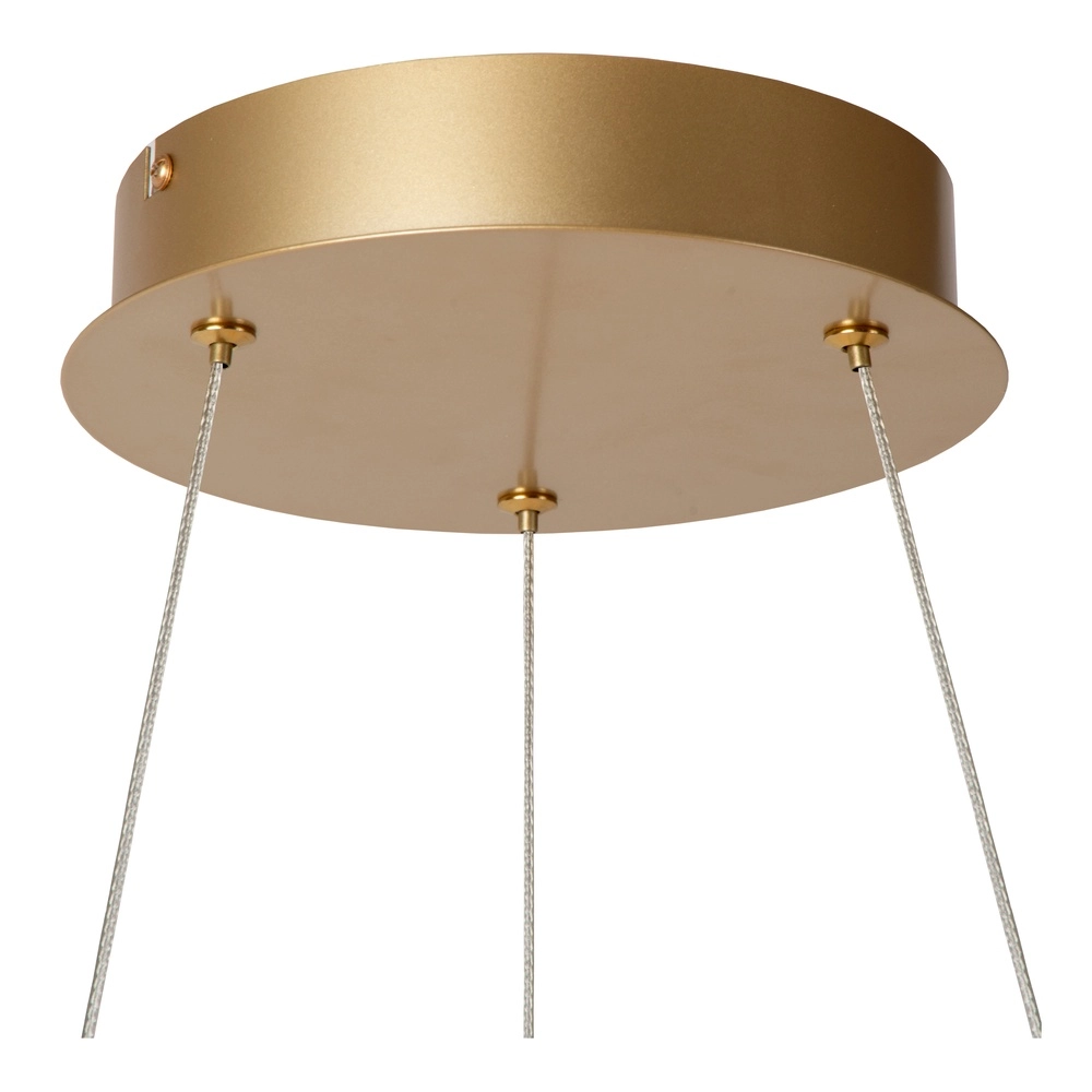 Design hanglamp Sardana Ø 80cm krul goud Premium by Lucide 5411212520890
