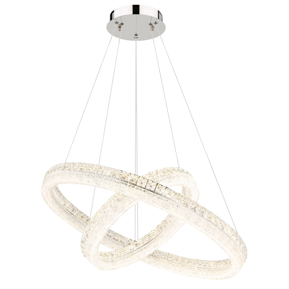 Hanglamp Laurel chroom Ø 80cm Globo 9007371569779