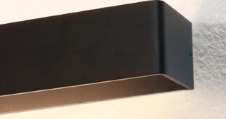 Zwarte muurspot Mainz Artdelight 8719831736485