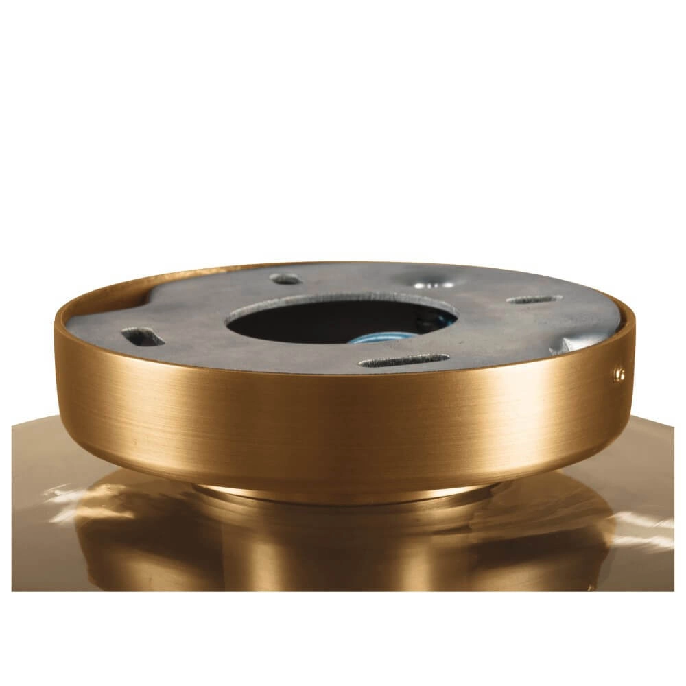 Glazen plafondlamp Pantilo Rope 19 Ø 19cm - zwart met smoke SLV 4024163280891