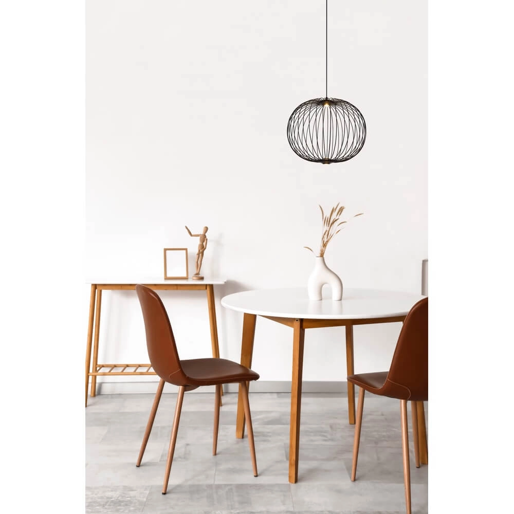 Zwarte hanglamp Galway enkel kooi Ø 50cm Globo 9007371474325