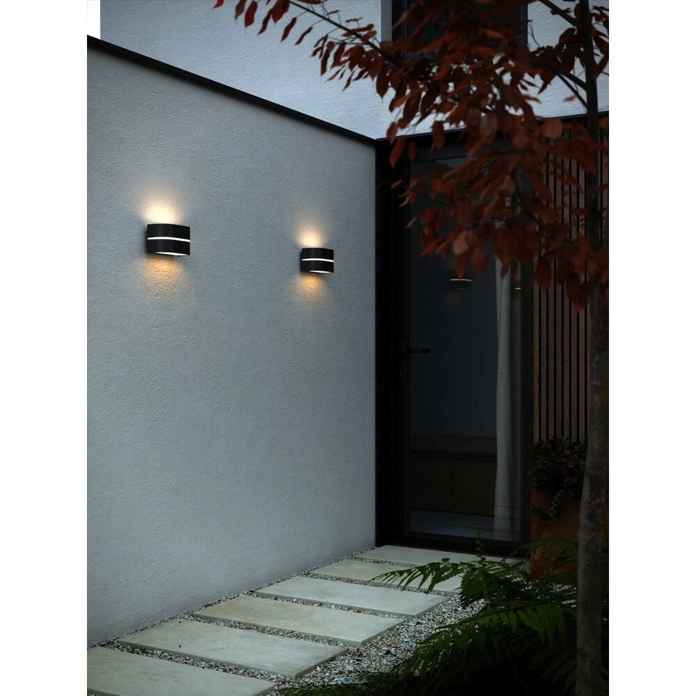 Strakke wandlamp Sibelis zwart Nordlux 5704924017681