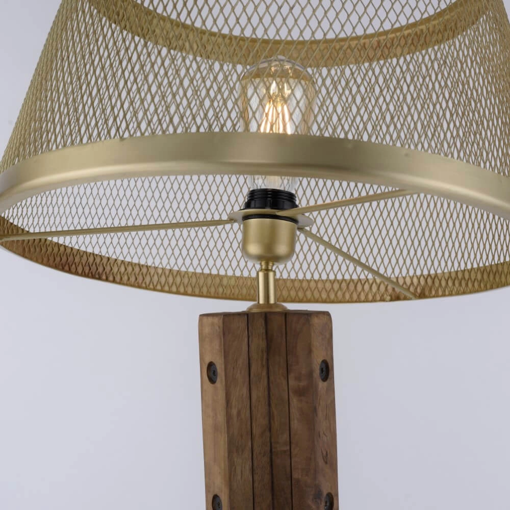 Vloerlamp Frederik messing Just Light 4043689976187
