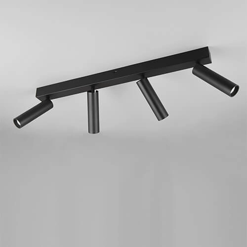 Slanke plafondspot Ambala 4x led - zwart Trio 4017807612653