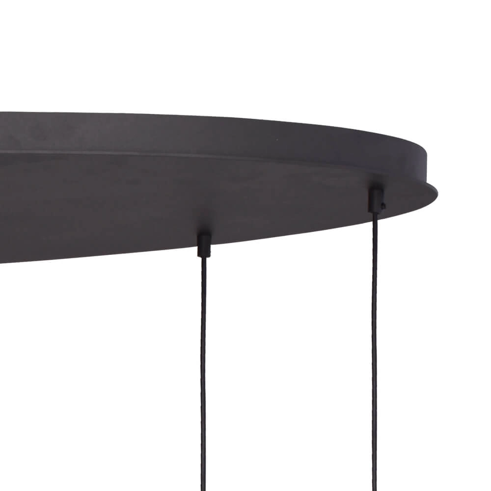 Hanglamp Lava Oval 8x goud glas Ø 22,5cm Masterlight 8718121290201