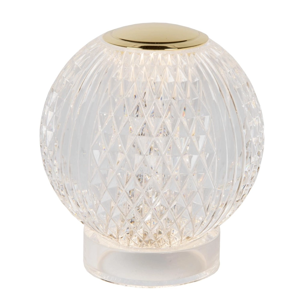 Gouden tafellampje Cintra oplaadbaar Ø 9cm - 3000K Lucide 5411212134356