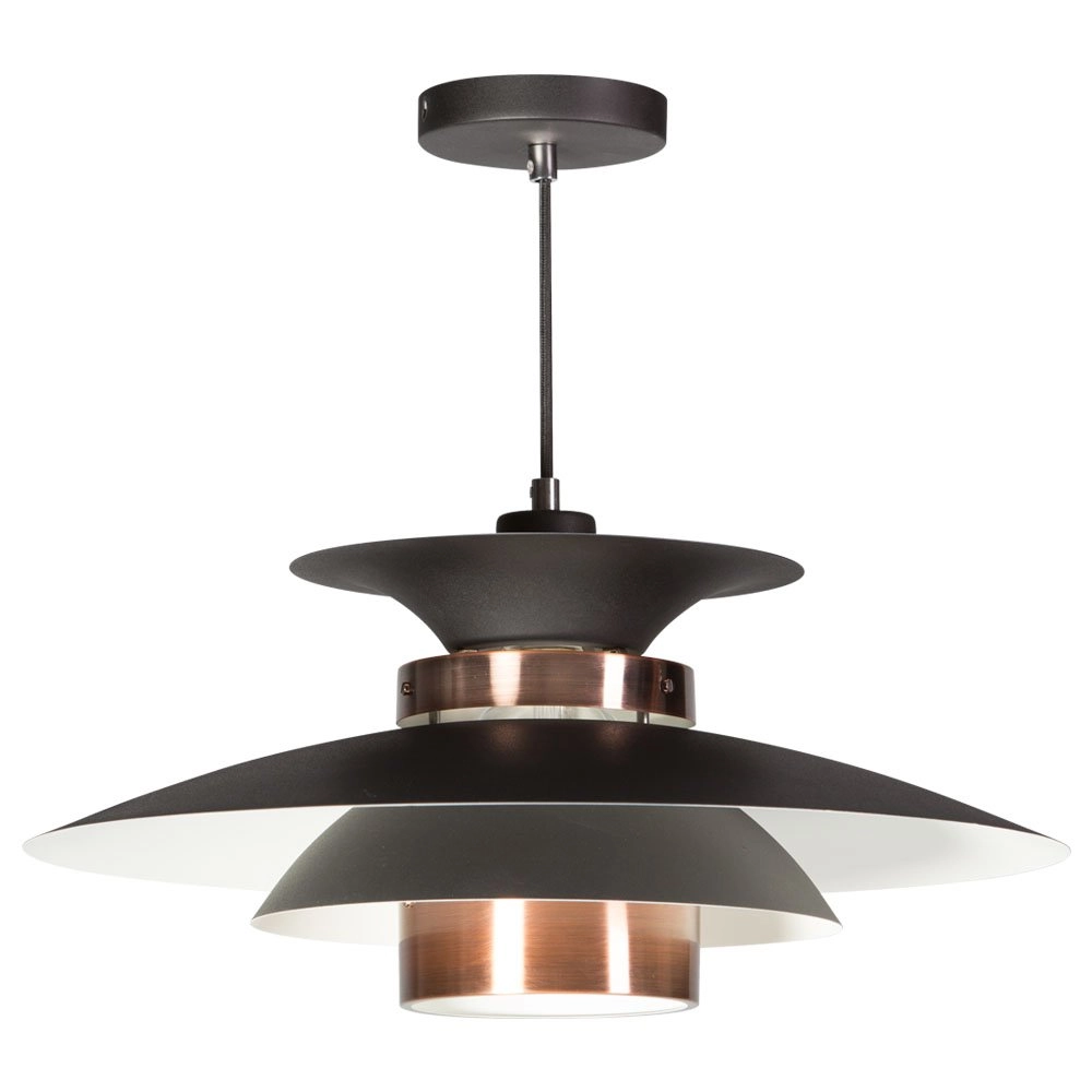 Stoere hanglamp Potenza 50cm bronsbruin Stoere hanglamp Potenza 50cm bronsbruin