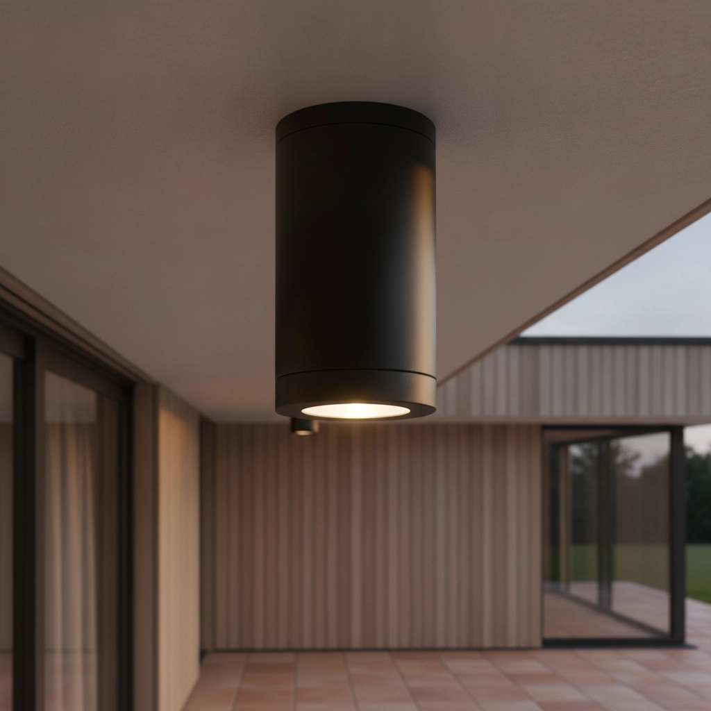 Opbouwspot Spot zwart
