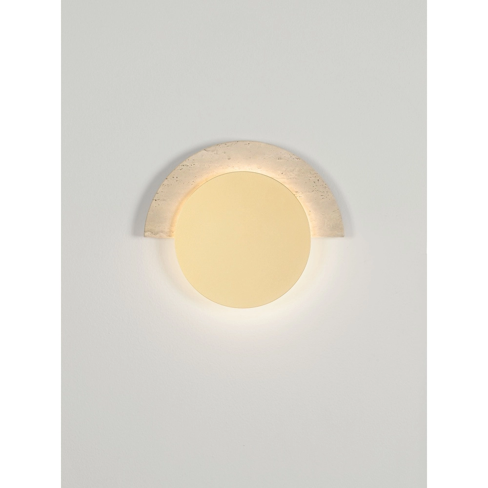 Design wandlamp Molli travertin Ø 21cm Lyora 5212063501317