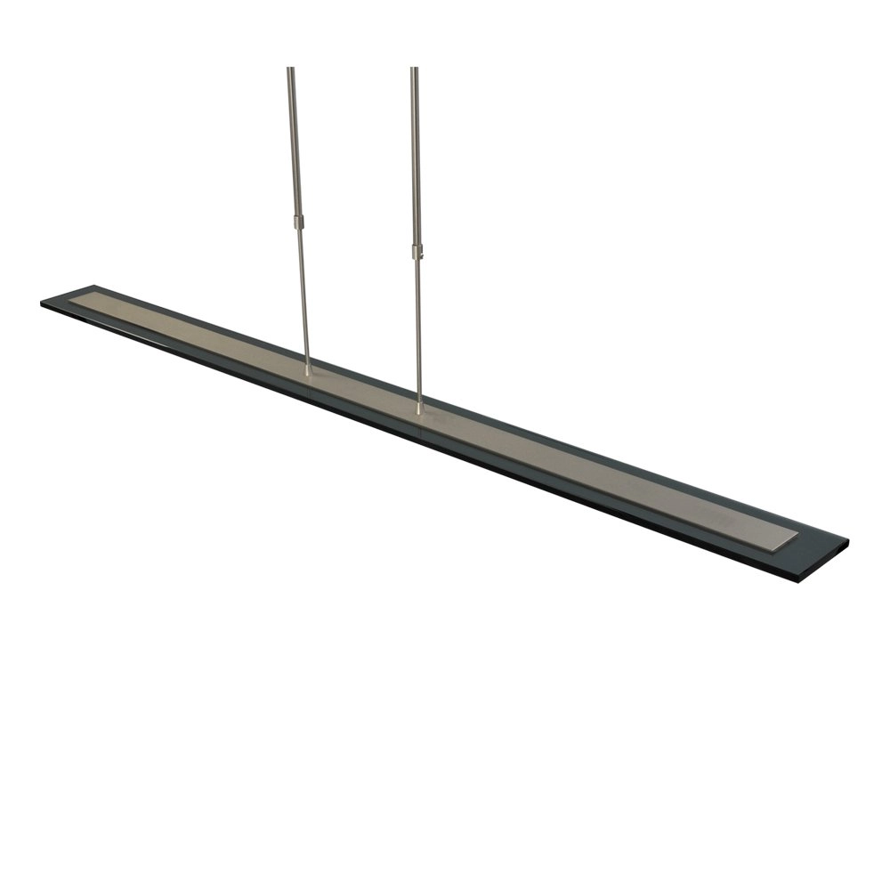 Hanglamp eettafel - kantoor Vigo 130cm nikkel met zwart Masterlight 8718121181097