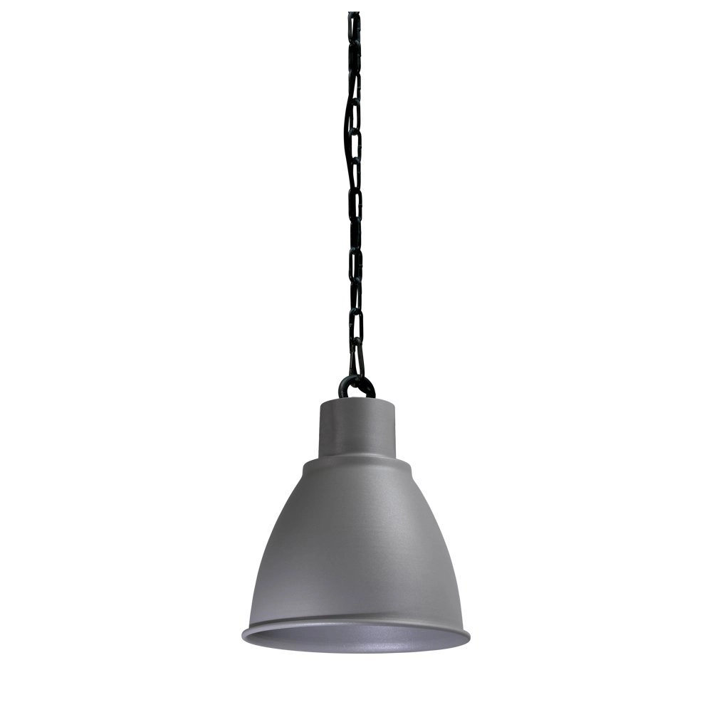 Stoere hanglamp Industria 27 betongrijs