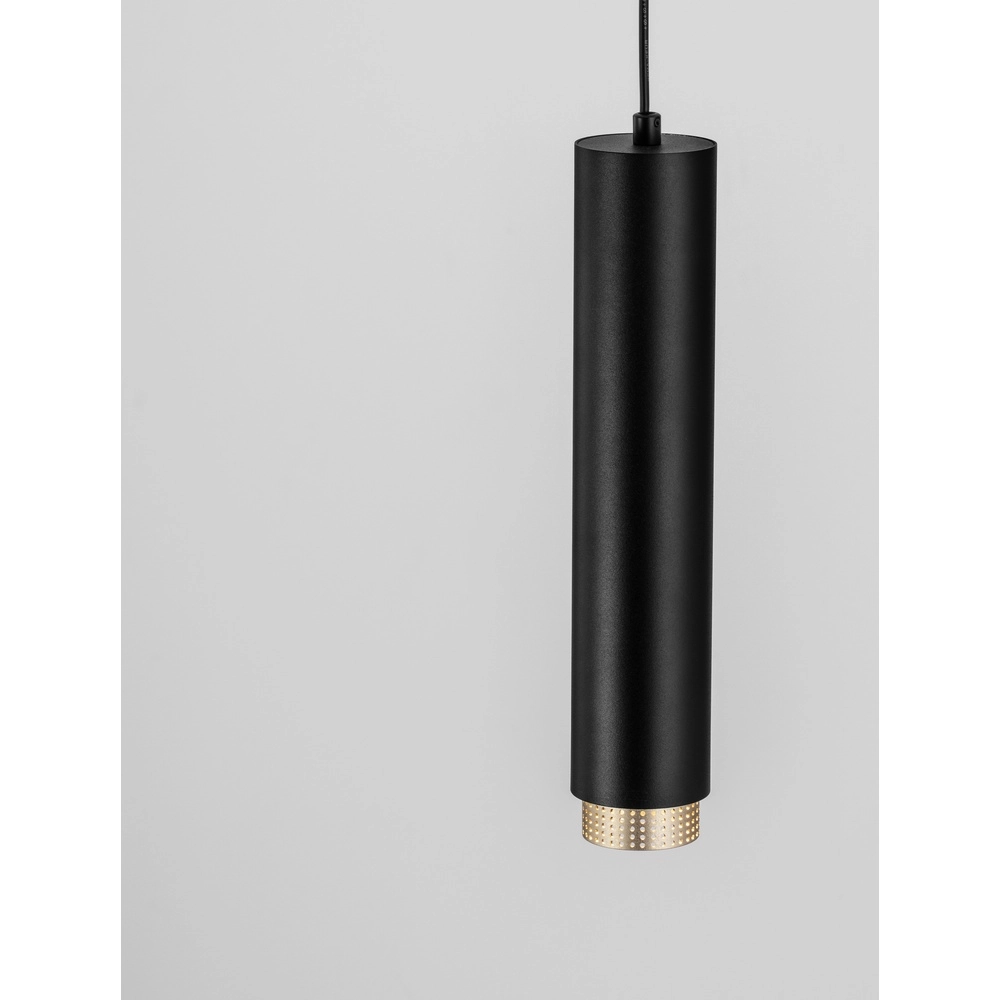 Hanglamp Nessi zwart met goud Lyora 5212017475183