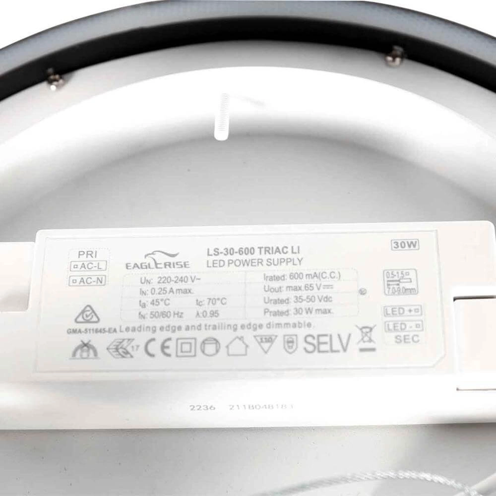 Design plafondlamp Ringlux Ø 30cm Steinhauer 8712746176612