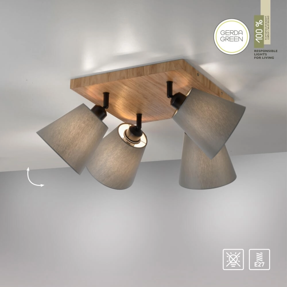 Plafondlamp Green Michel 4-lichts Just Light 4043689995058