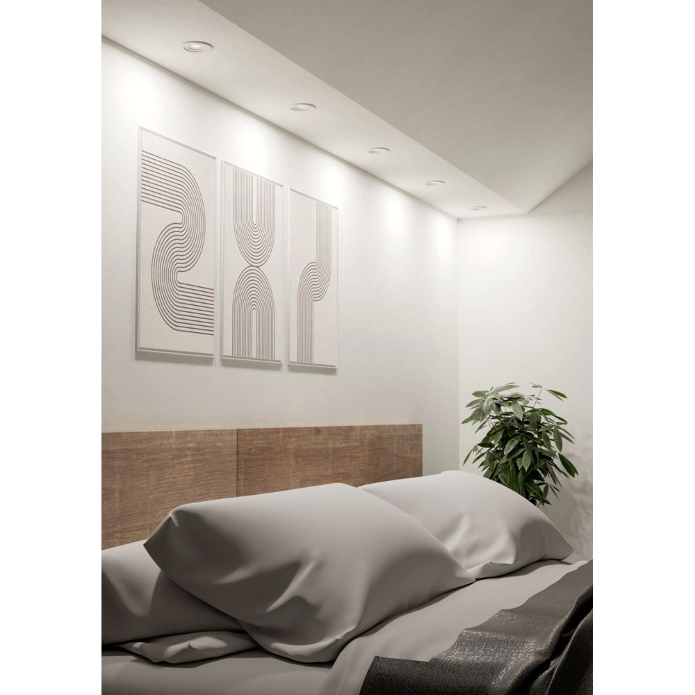 Inbouwspot Barranco wit Ø 9cm - 3-staps CCT Eglo 9008606359394