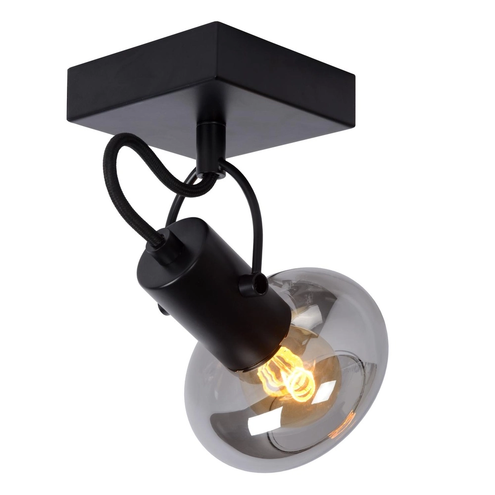 Plafondlamp Madee zwart Lucide 5411212176776