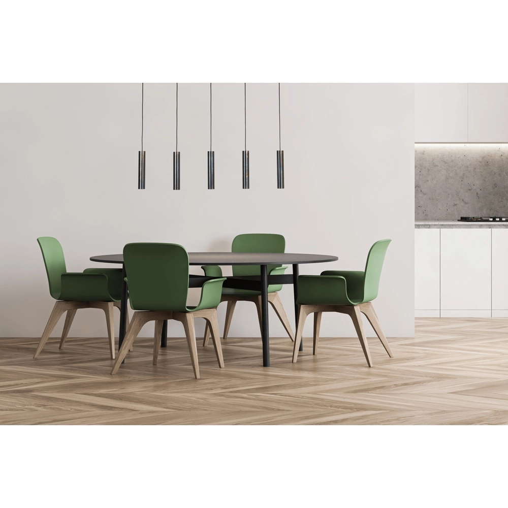 Eetkamer hanglamp Run 5 dappled oil pendels Masterlight 8718121204598