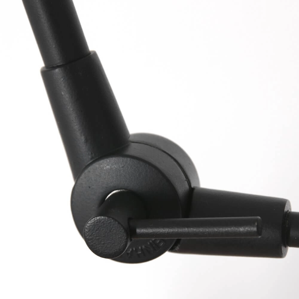 Zwarte wand leeslamp Prestige Chic met blauw velvet Steinhauer 8712746147285