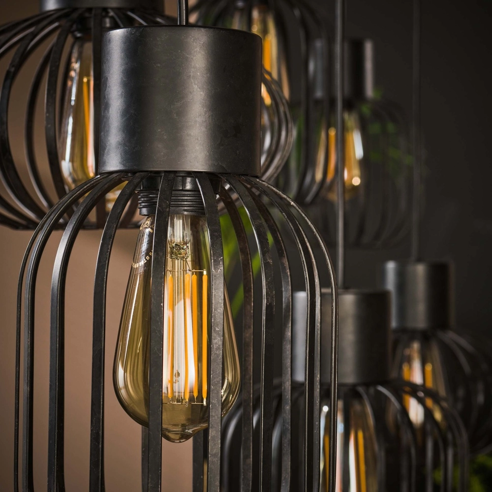 5L draad hanglamp Mix E27 - zwart Lyora 8716803512146
