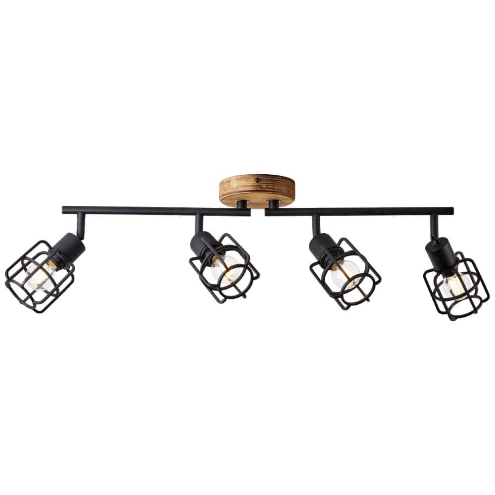 Industriële plafondlamp Gwen 4-lichts Brilliant 4004353409837