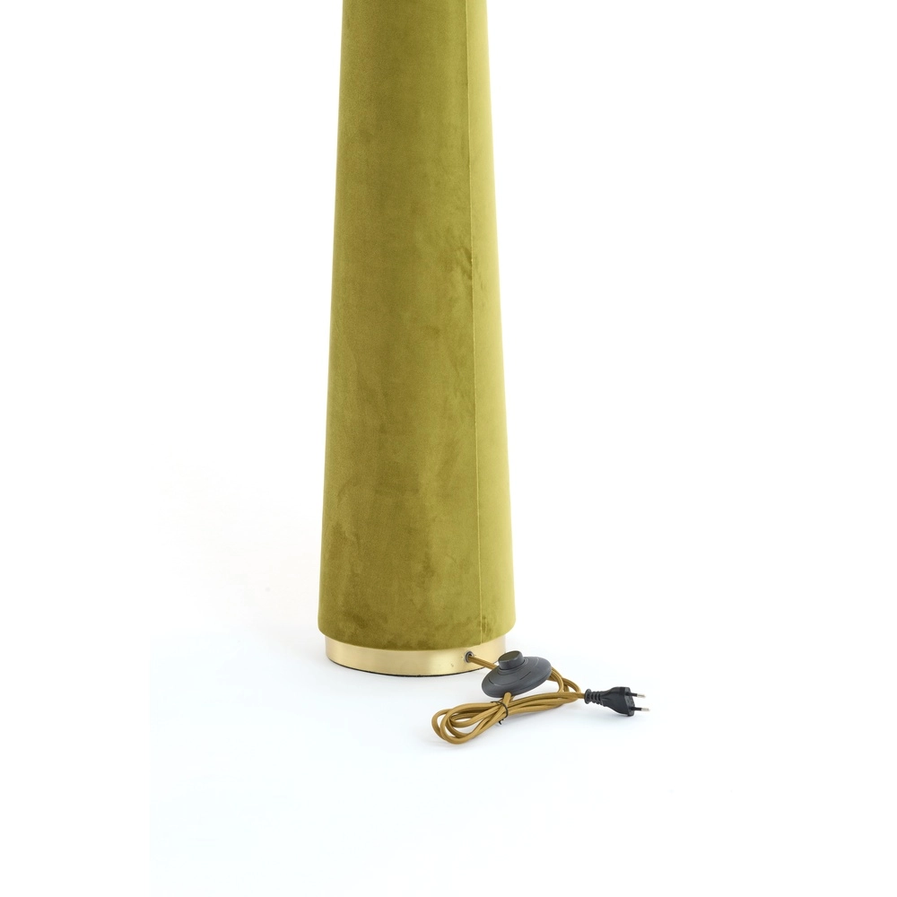 Vloerlamp Devia Ø 50cm - velvet - groen Light & Living 8717807759537