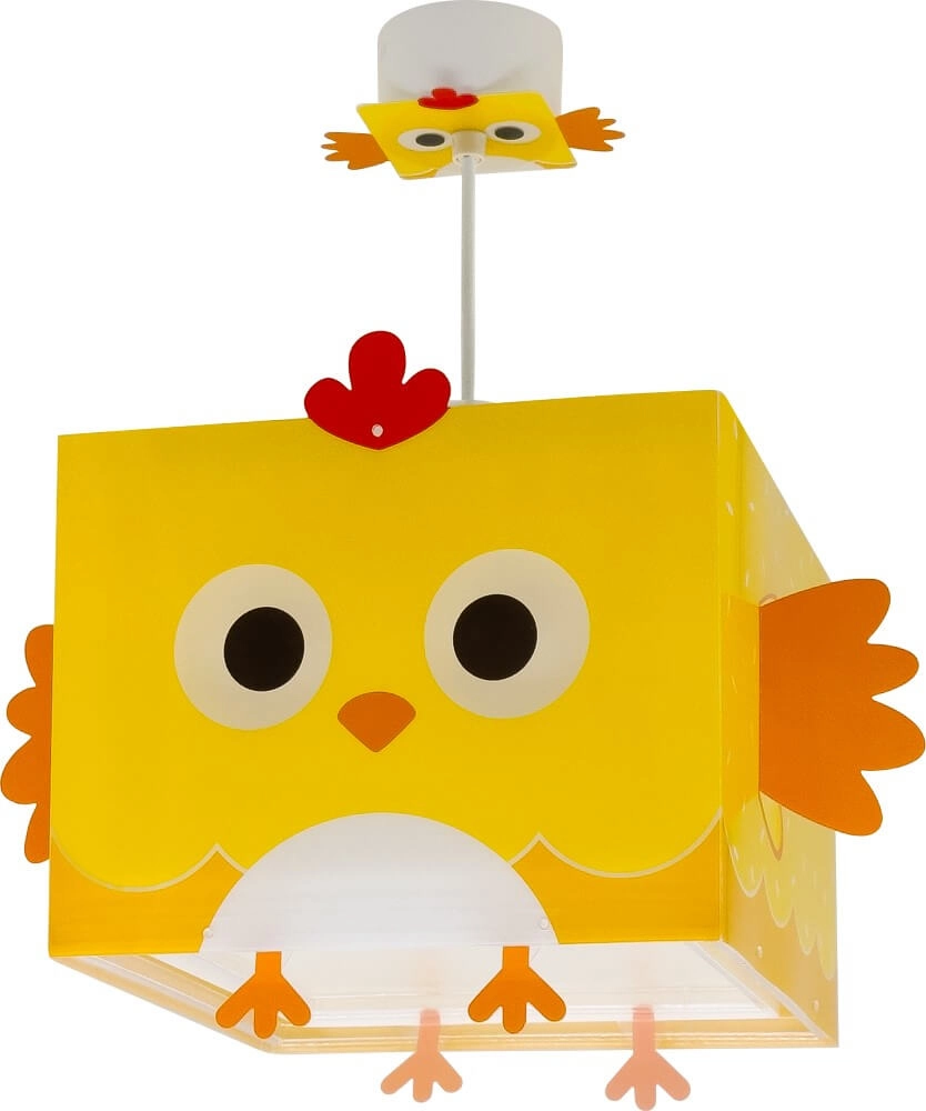 Kinderkamer hanglamp Little Chicken geel met wit Kinderkamer hanglamp Little Chicken geel met wit
