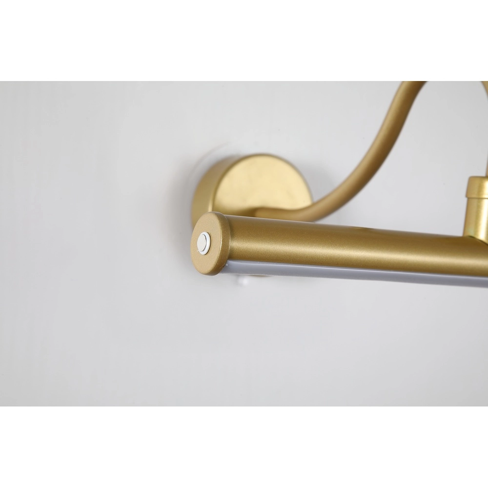 Oplaadbare schilderijlamp Vigo goud Searchlight 5053423298405