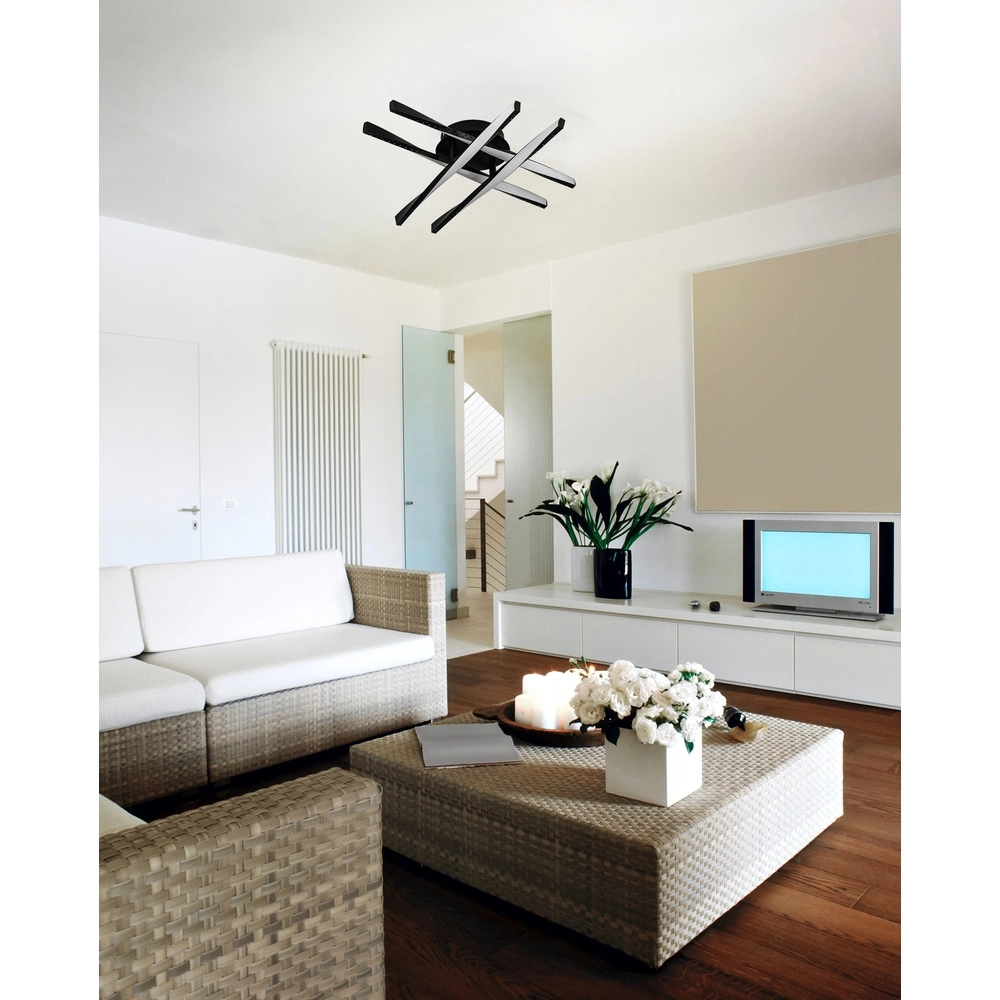 Design plafondlamp Adeje zwart Eglo 9002759756833