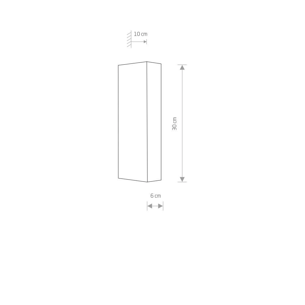 Smalle wandspot Malmo antraciet Lyora 5903139970594