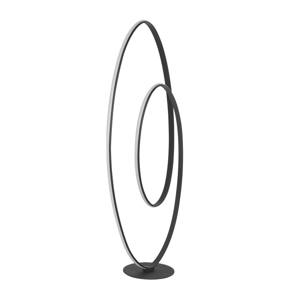 Design vloerlamp Elegance zwart 121cm