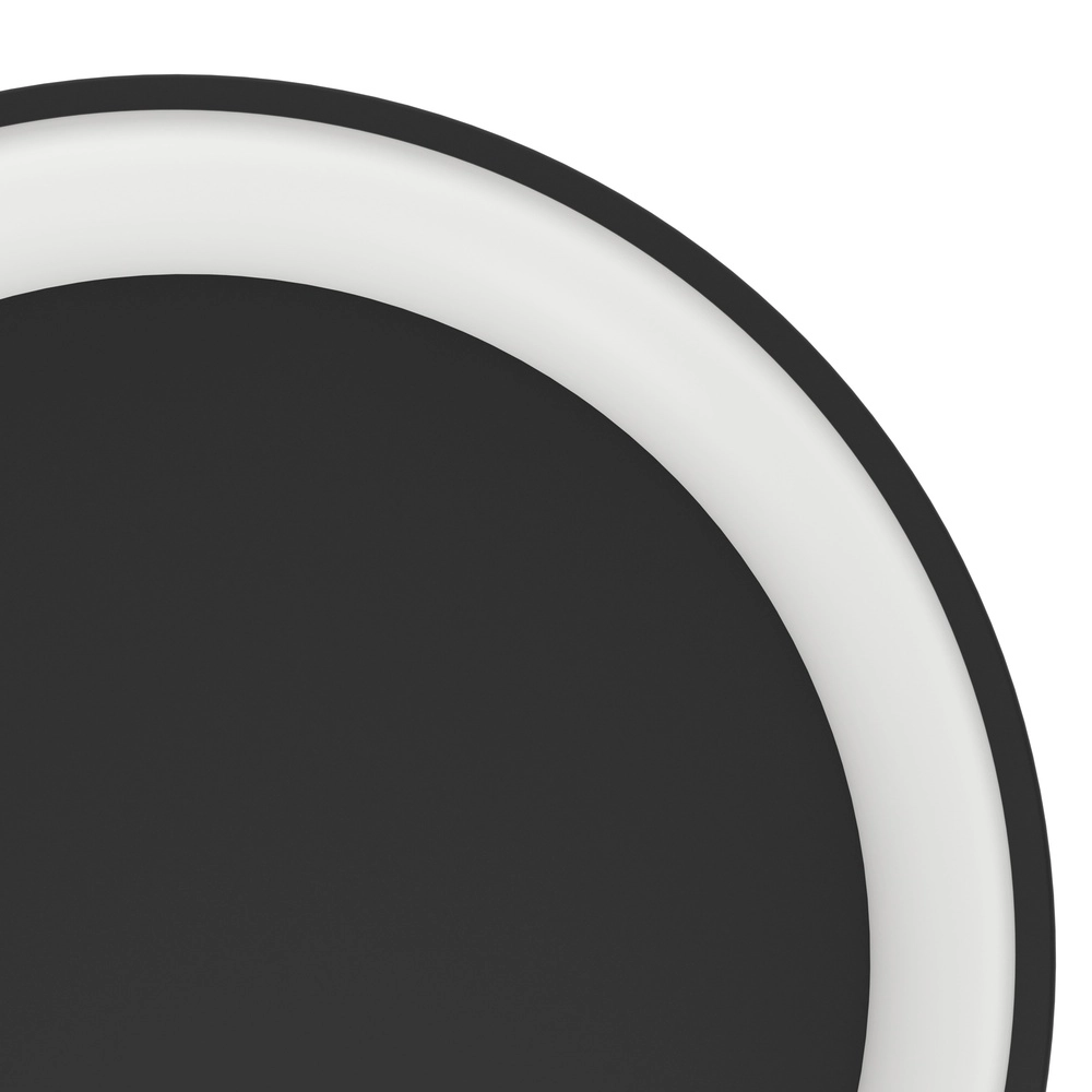 Strakke led plafonnière Loretello Ø 35cm - zwart Eglo 9008606316410