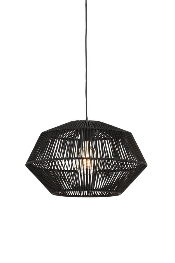 Bohemian hanglamp Deya zwart Ø 40cm