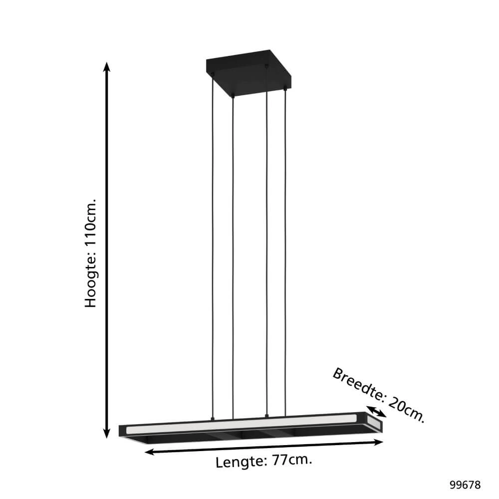 Design hanglamp Salvilanas-Z zwart Eglo 9002759996789