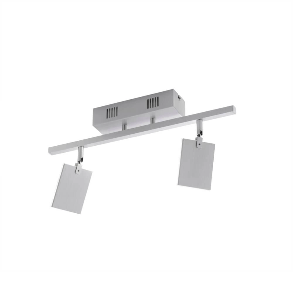 Plafondlamp Pure Mira 2-lichts aluminium