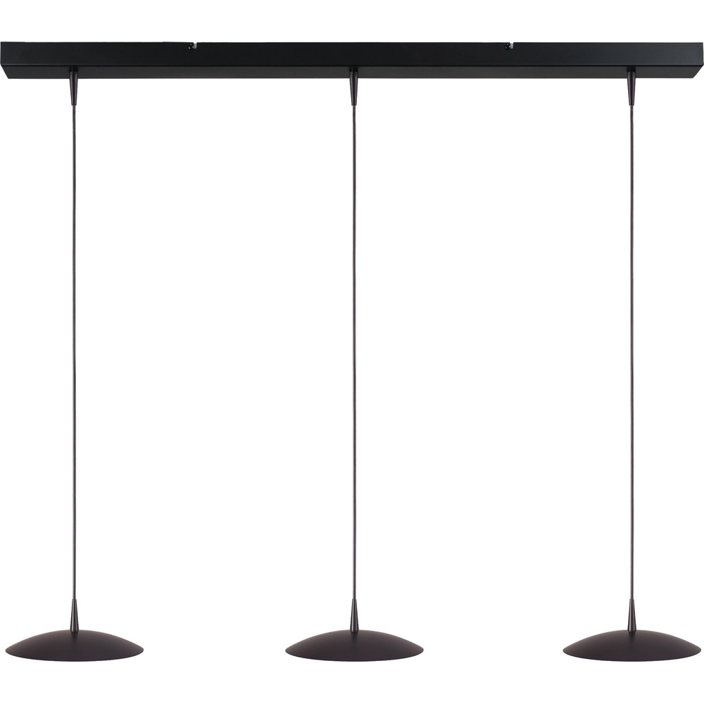 3-lichts hanglamp Scala 100cm zwart nikkel Ø 20cm
